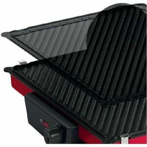 Bosch TCG4104 Bistecchiera Rosso, Rosso, Metallo, Rettangolare, Manopola, 328 x 238 mm, Alluminio