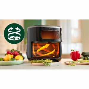 Friggitrice ad aria Philips HD9257 - 1700 W - 5,60 L - Nero