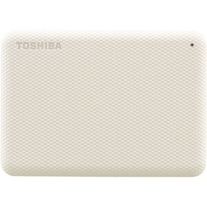 Dynabook Canvio Advance 4 TB Portable Hard Drive - External - Light Beige, White - USB 3.2 (Gen 1)