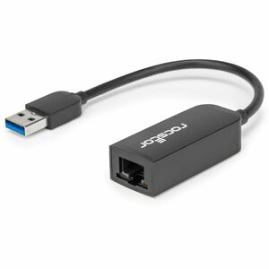 Rocstor Premium USB-A to 2.5G Ethernet Adapter - 1 x USB Type A - Male - 1 x RJ-45 Network - Female - Black - 1