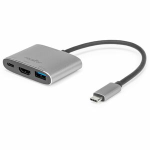 Rocstor Type-C to HDMI/USB-A/Type-C Data or PD3.1 Charging - for Monitor, Projector, Notebook - Charging Capability - USB 