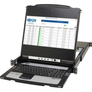 Tripp Lite series B030-DP16-17DIP LCD Rack Console KVM Switch - Metal - Black - TAA Compliant - 16 Computer(s) - 43.2 cm (