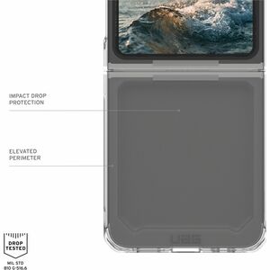 Urban Armor Gear Plyo Galaxy Z Flip6 (2024) Case / Plyo Galaxy Z Flip7 FE Case - Ice - For Samsung Galaxy Z Flip6, Galaxy 