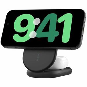 Belkin BoostCharge 2-in-1 Magnetic Foldable Wireless Charger with Qi2 15W - For Qi2-enabled Device, iPhone, AirPod - Input