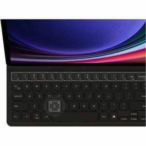Housse/Clavier Samsung - Porte-livres Style Samsung Galaxy Tab S9, Galaxy Tab S9 FE Tablette - Noir