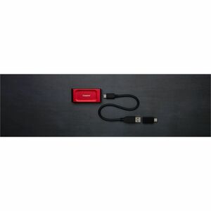 Unità stato solido Portatili Kingston XS1000 - Esterno - 1 TB - Rosso - USB 3.2 (Gen 2) - 1050 MB/s Velocità massima trasf