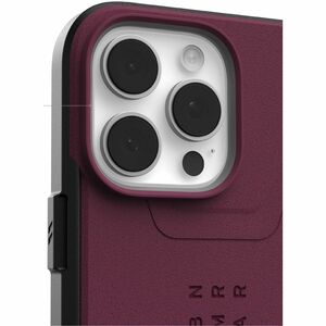 Urban Armor Gear Civilian Carrying Case Apple iPhone 16 Pro Max Smartphone - Bordeaux - Shock Absorbing, Impact Resistant,