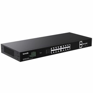 Tenda 18GE+2SFP Ethernet Switch With 16-Port PoE - 18 Ports - Gigabit Ethernet - 10/100/1000Base-T, 100Base-X, 1000Base-X 
