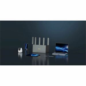 Tenda TX12L Pro Wi-Fi 6 IEEE 802.11 a/b/g/n/ac/ax Ethernet Wireless Router - Dual Band - 2.40 GHz ISM Band - 5 GHz UNII Ba