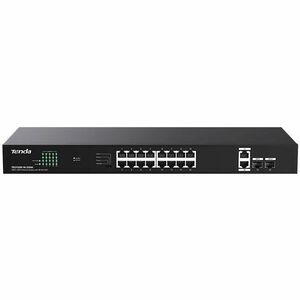 Tenda 18GE+2SFP Ethernet Switch With 16-Port PoE - 18 Ports - Gigabit Ethernet - 10/100/1000Base-T, 100Base-X, 1000Base-X 