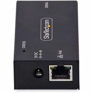 StarTech.com 1-Port Serial to Ethernet Adapter, 802.3af PoE Powered Serial Device Server, Wall/DIN Rail Mount, LAN To DB9 