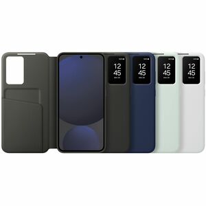 Samsung Smart View EF-ZS721 Tasche (Brieftasche) für 17 cm (6,7 Zoll) Samsung Galaxy S24 FE Smartphone - Blau - Polyuretha