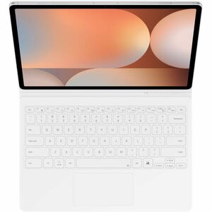 Samsung Book Cover Tastatur/Cover (Buchfalz) Samsung Galaxy Tab S9+ Tablet - Weiß - 286 mm Höhe x 193,4 mm Breite x 14,8 m