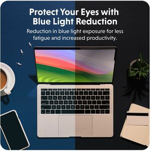 HyperShield HS5113GL 3H Anti-glare Privacy Screen Filter for Apple 13" MacBook Air, 13" MacBook Pro - For 34.5 cm (13.6") 
