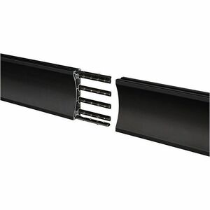 B-Tech System X Mounting Rail for Video Wall, Menu Board - Black - Landscape/Portrait - Aluminium