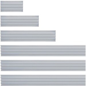 B-Tech System X Mounting Rail for Mounting Collar, Mounting Bracket, Mounting Column, Video Wall, Menu Board - Silver - Al
