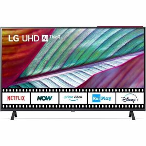 LG UHD 50'' Serie UR78 50UR78006LK, TV 4K, 3 HDMI, SMART TV 2023, 127 cm (50"), 3840 x 2160 Pixel, LED, Smart TV, Wi-Fi, Nero