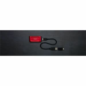 Kingston XS1000 1 TB Portátil Unidade de estado sólido - Externo - Vermelho - USB 3.2 (Geração 2) - 1050 MB/s Maximum Read