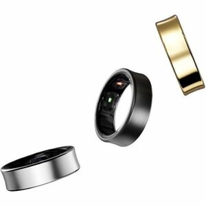 Samsung Galaxy Ring, Size 8, Titanium Gold - Finger - Accelerometer, PPG Sensor, Temperature Sensor - Phone, Camera - Slee