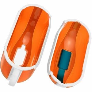 Spigen Classic C1 Charging Case Apple AirPods 4 - Tangerine - Polycarbonate Body - Carabiner Clip - 50.3 mm Height x 63 mm