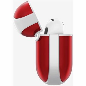 Spigen Classic C1 Charging Case Apple AirPods 4 - Ruby - Polycarbonate, Thermoplastic Polyurethane (TPU) Body - Carabiner 