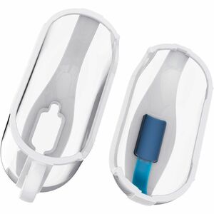 Spigen Ultra Hybrid Carrying Case Apple AirPods 4 - Jet White - Scratch Resistant - Polycarbonate Body - Carabiner Clip - 