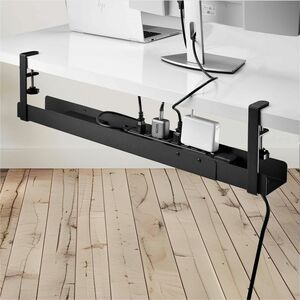 StarTech.com Kabelbündler - Schwarz - 1 Pack Paket - Kabelmanagementfach - 800,1 mm Länge - Pulverbeschichteter Stahl