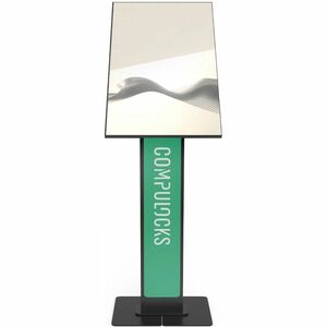 Compulocks Brandable VESA Floor Stand for Screens Up to 32 Inches - Black - Brandable VESA Floor Stand for Screens Up to 3