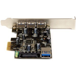 StarTech.com USB Adapter - PCI Express 2.0 x1 - Plug-in Card - 4 Total USB Port(s) - 4 USB 3.0 Port(s) - PC, Linux