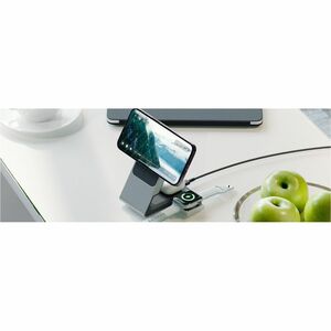 Alogic Matrix+ Power Bank - Black - For Qi-enabled Device - 5000 mAh - 12 V Input - Black