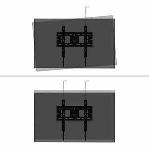 Neomounts Wall Mount for TV - Black - Height Adjustable - 1 Display(s) Supported - 81.3 cm to 190.5 cm (75") Screen Suppor