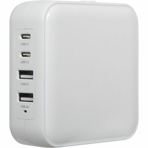 Targus PowerElite 100W GaN Wall Charger - White - 100 W - 120 V AC, 230 V AC Input - White