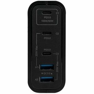 Vorago AU-600 100W Adaptador CA - Adaptador universal - 2 USB - 3 USB Type-C - Para Smartphone, Tablet PC, Portátil - 5A -