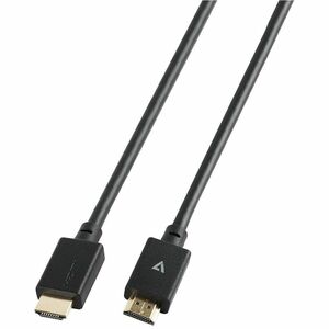 V7 V7HDMIPRO-3M-BLK 3.05 m HDMI Cabo A/V - Cable for Dispositivo áudio/vídeo, PC, Monitor, Projetor, HDTV - 48 Gbit/s - Su