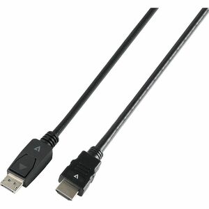 V7 V7DP14HDMI21-1M-BLK 1.01 m DisplayPort/HDMI Cabo A/V - Cable for Dispositivo áudio/vídeo, Computador, Monitor, Projetor
