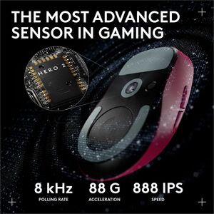 Logitech G PRO X SUPERLIGHT 2 DEX LIGHTSPEED Wireless Gaming Mouse, 60g Pro-Grade Lightweight Mouse With 5 Programmable Bu
