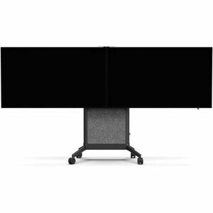 SMS EVER Height Adjustable Display Stand - Up to 248.9 cm (98") Screen Support - 120 kg Load Capacity - Floor - Polyethyle