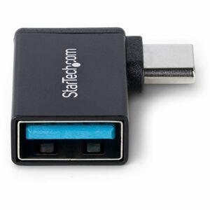 StarTech.com Right Angled USB-C to USB-A Adapter, USB 5Gbps, Compact USB-C Male to USB-A Female Adapter, Durable Metal Hou