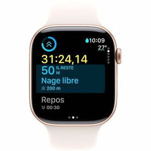 Apple Watch SE Smart Watch - 40 mm Case Height - 34 mm Case Width - Starlight Case Color - Starlight Band Color - Aluminiu