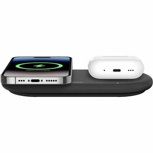 Belkin BoostCharge Pro 2-in-1 Magnetic Wireless Charging Pad with Qi2 15W- Black