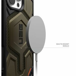 Urban Armor Gear Monarch Pro Rugged Case for Apple iPhone 16 Pro Max Smartphone - Kevlar Elemental Green - Shock Resistant