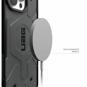 Urban Armor Gear Pathfinder Rugged Case for Apple iPhone 16 Pro Max Smartphone - Hex Pattern - Silver - Impact Resistant, 