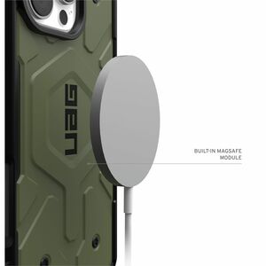 Urban Armor Gear Pathfinder Rugged Case for Apple iPhone 16 Pro Max Smartphone - Hex Pattern - Olive Drab - Impact Resista