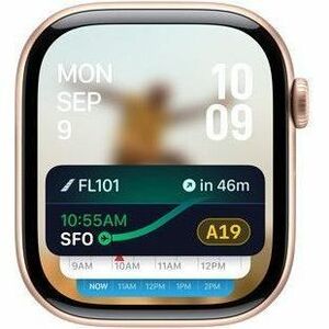 Apple Watch Series 10 Smart Watch - 46 mm Case Height - 39 mm Case Width - Rose Gold Case Color - Light Blush Band Color -