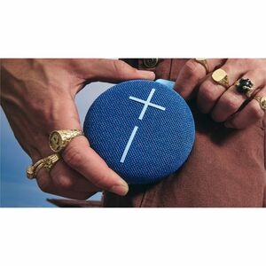 Ultimate Ears MINIROLL Portable Bluetooth Speaker System - Majestic Blue - Battery Rechargeable