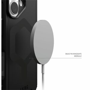 Urban Armor Gear Essential Armor iPhone 16 Plus Case - Black - For Apple iPhone 16 Plus Smartphone - Hex Pattern - Black -