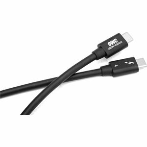 OWC 0.3M (11.8") Thunderbolt 4 (USB-C) Cable - 30 cm Thunderbolt 4 Data Transfer Cable for MAC, Mobile Device, Dock - Firs