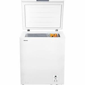 Freezer Hisense FT184D4AWYE 142 L Petto - Installazione libera - Bianco, Acciaio - Metallo - Allarme porta - 142 L Capacit