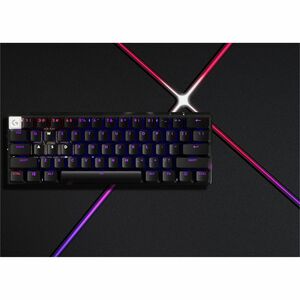 Logitech G PRO X 60 Gaming Keyboard - Wired/Wireless Connectivity - USB Interface - RGB LED - Spanish - QWERTY Layout - Bl