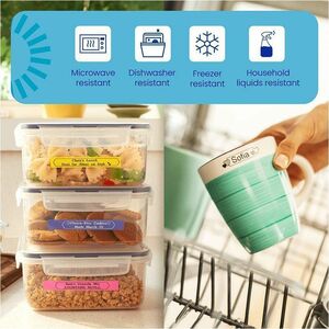 Brother P-touch BTAG-131 Black on Clear Label Tape - x 15/32"" (12 mm) Width x 13 1/8 ft (4 m) Length - Black on Clear - P